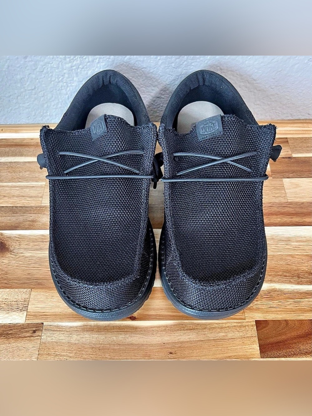 Hey Dude Wally Funk Mono Shade Black Shoes Mens/ Guys US 9 - Picture 2 of 8